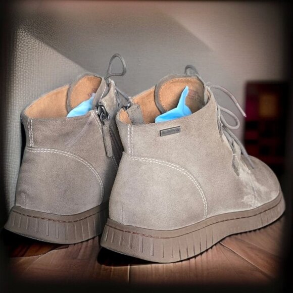 COMFORTIVA 8M Wmns Taupe Suede (Grey) Waterproof Full Grain Leather Boots - Picture 5 of 16